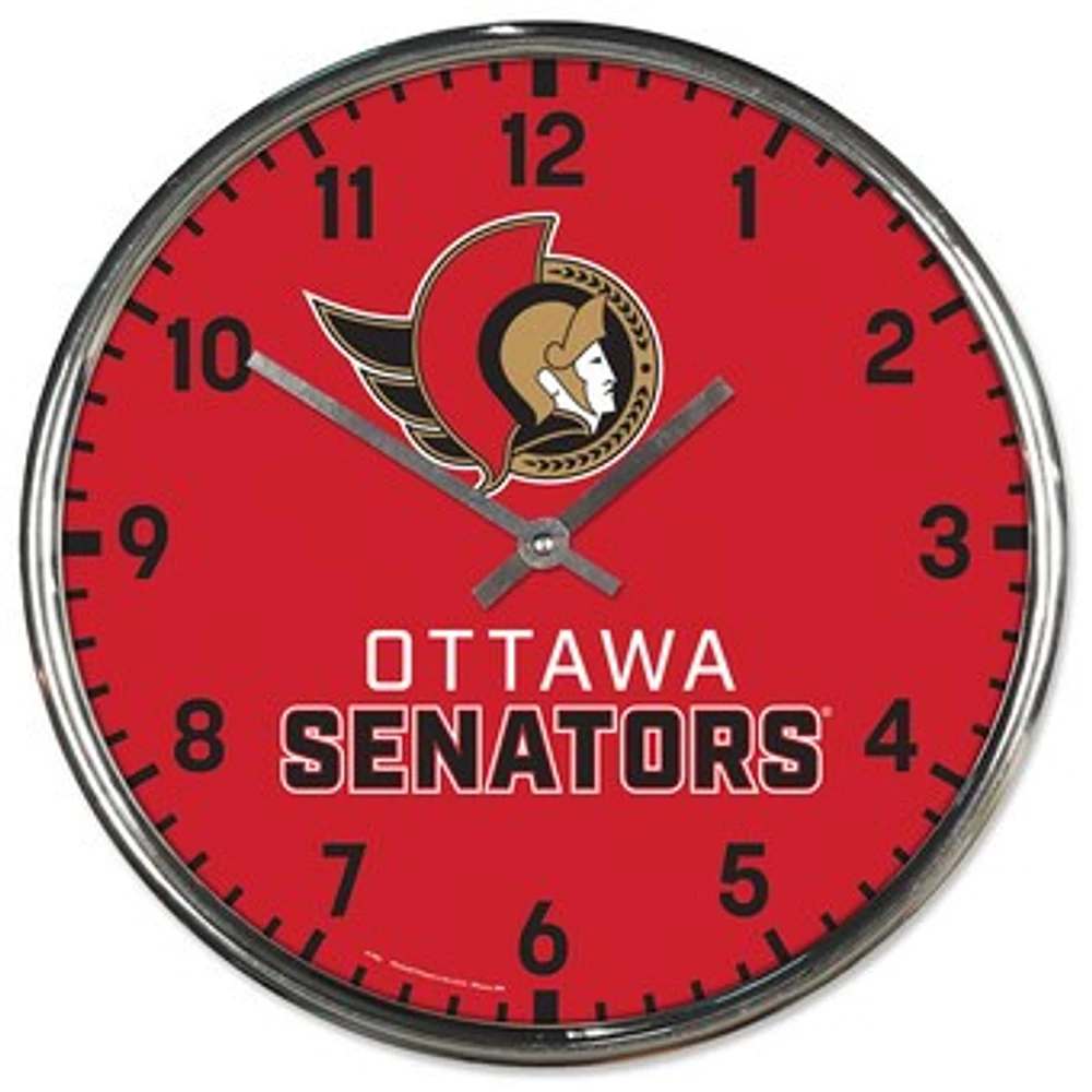 WinCraft Ottawa Senators Chrome Wall Clock