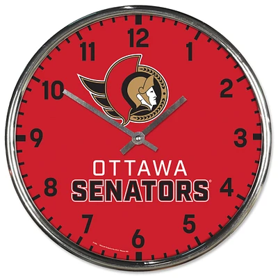 WinCraft Ottawa Senators Chrome Wall Clock