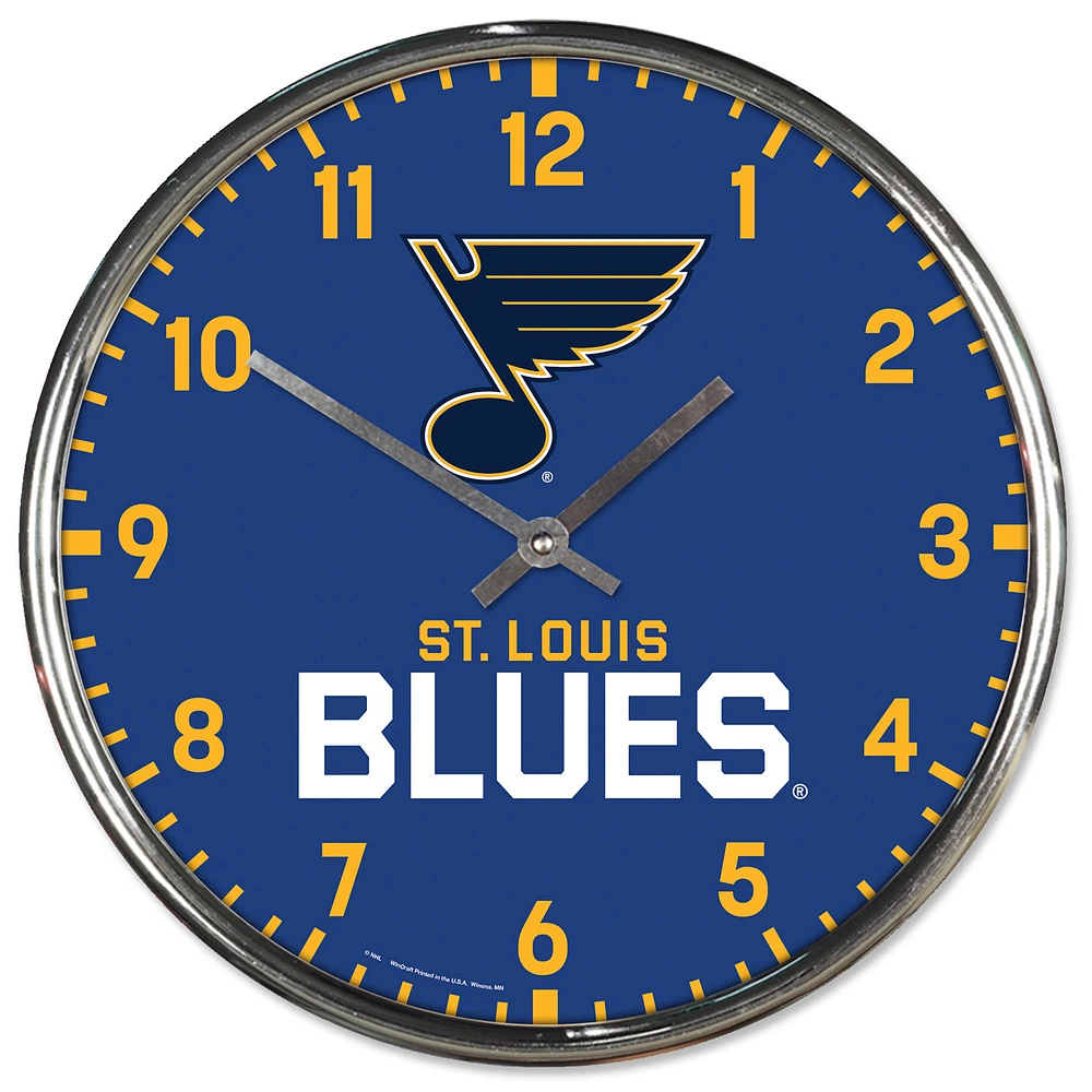 WinCraft St. Louis Blues Chrome Wall Clock