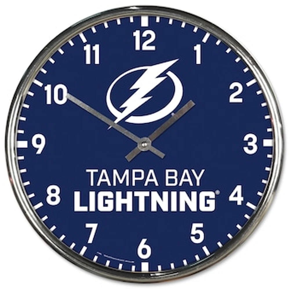 WinCraft Tampa Bay Lightning Chrome Wall Clock