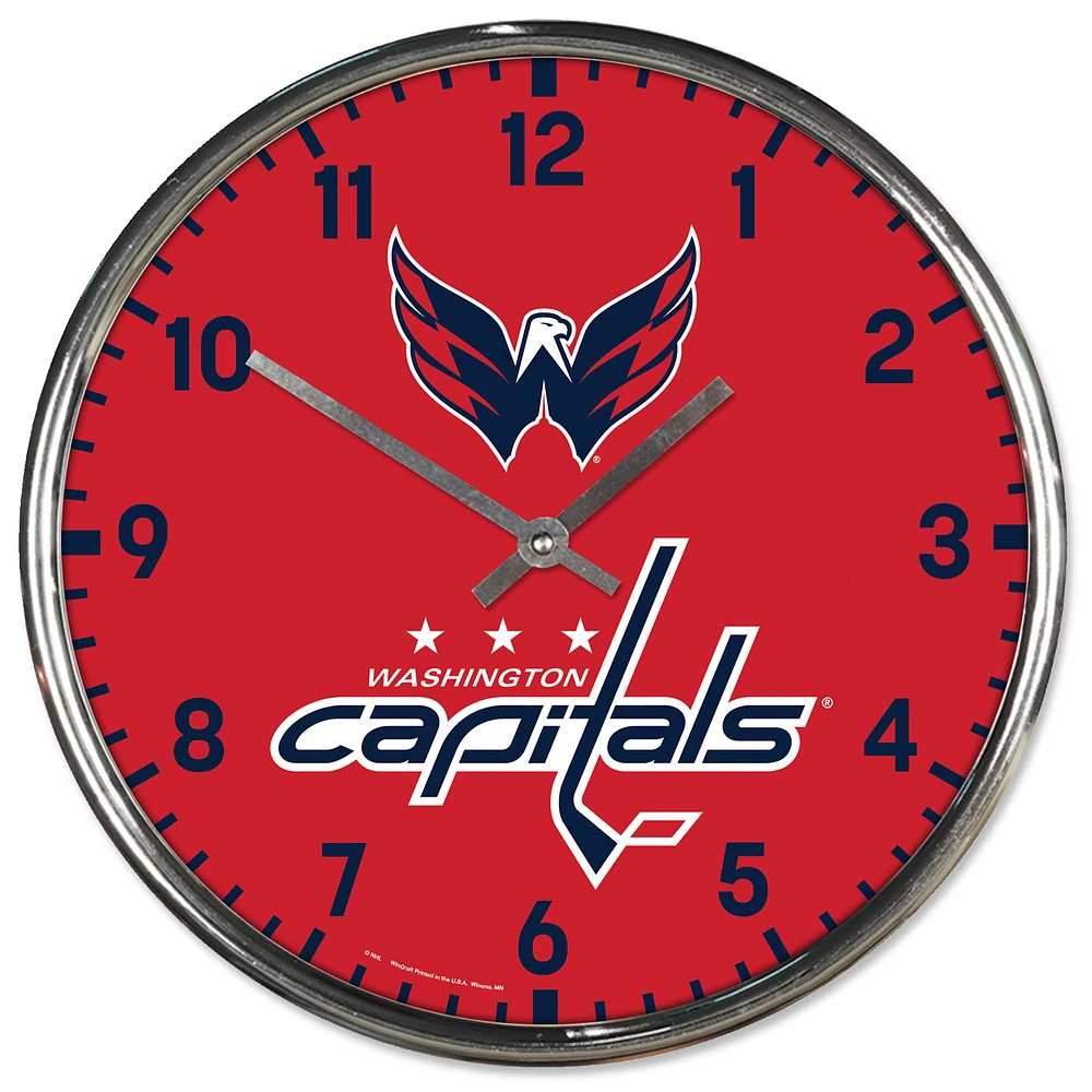 WinCraft Washington Capitals Chrome Wall Clock