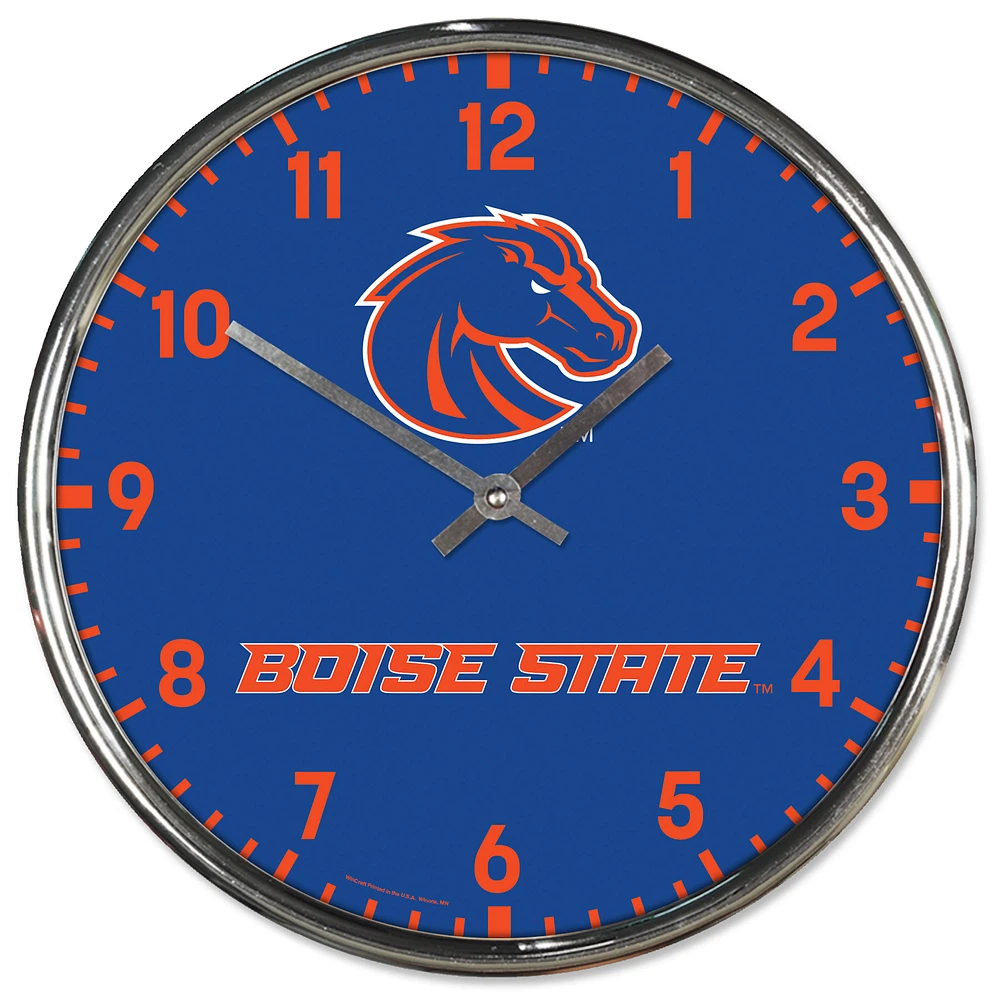 WinCraft Boise State Broncos Chrome Wall Clock