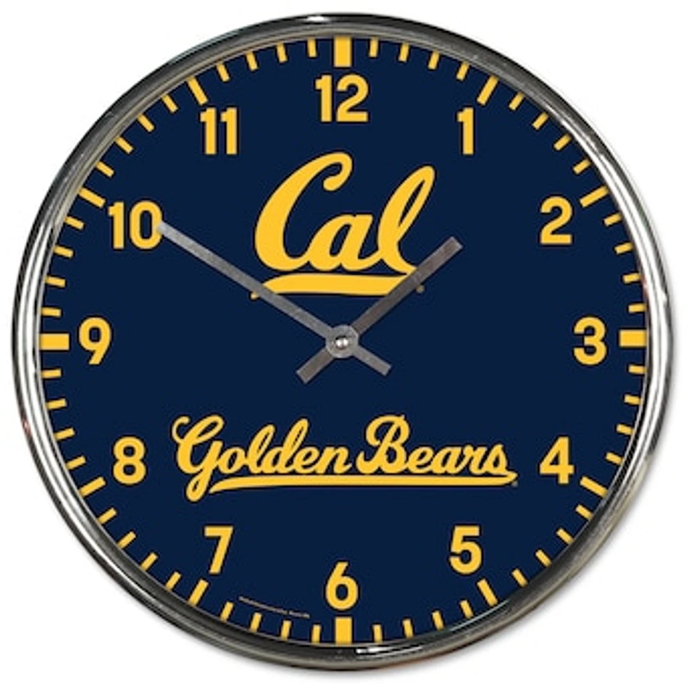 WinCraft Cal Bears Chrome Wall Clock