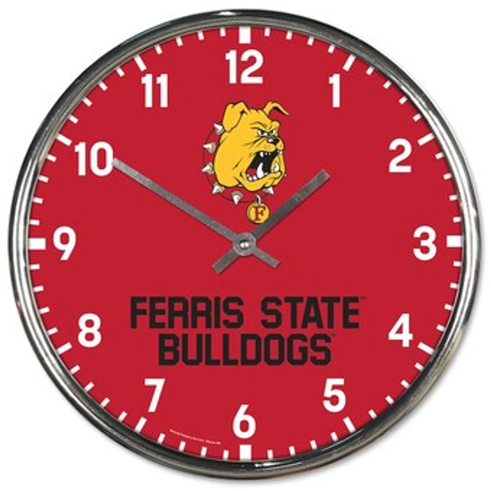 WinCraft Ferris State Bulldogs Chrome Wall Clock