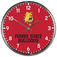 WinCraft Ferris State Bulldogs Chrome Wall Clock