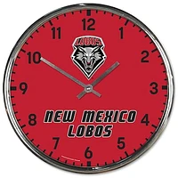 WinCraft New Mexico Lobos Chrome Wall Clock