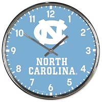 WinCraft North Carolina Tar Heels Chrome Wall Clock