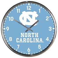 WinCraft North Carolina Tar Heels Chrome Wall Clock