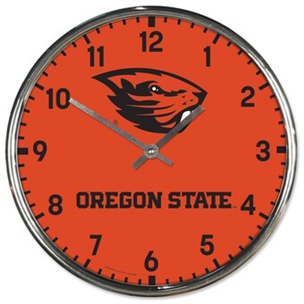 WinCraft Oregon State Beavers Chrome Wall Clock