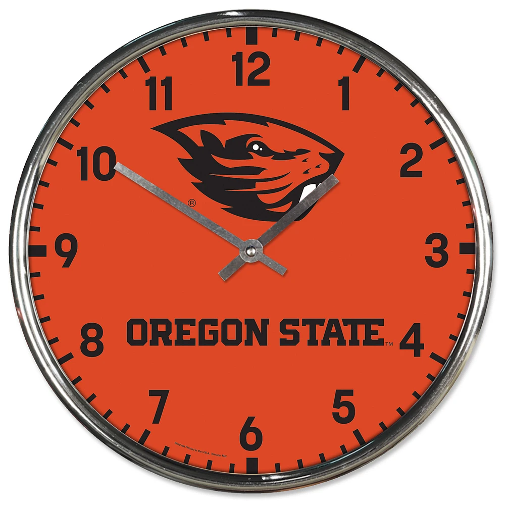 WinCraft Oregon State Beavers Chrome Wall Clock