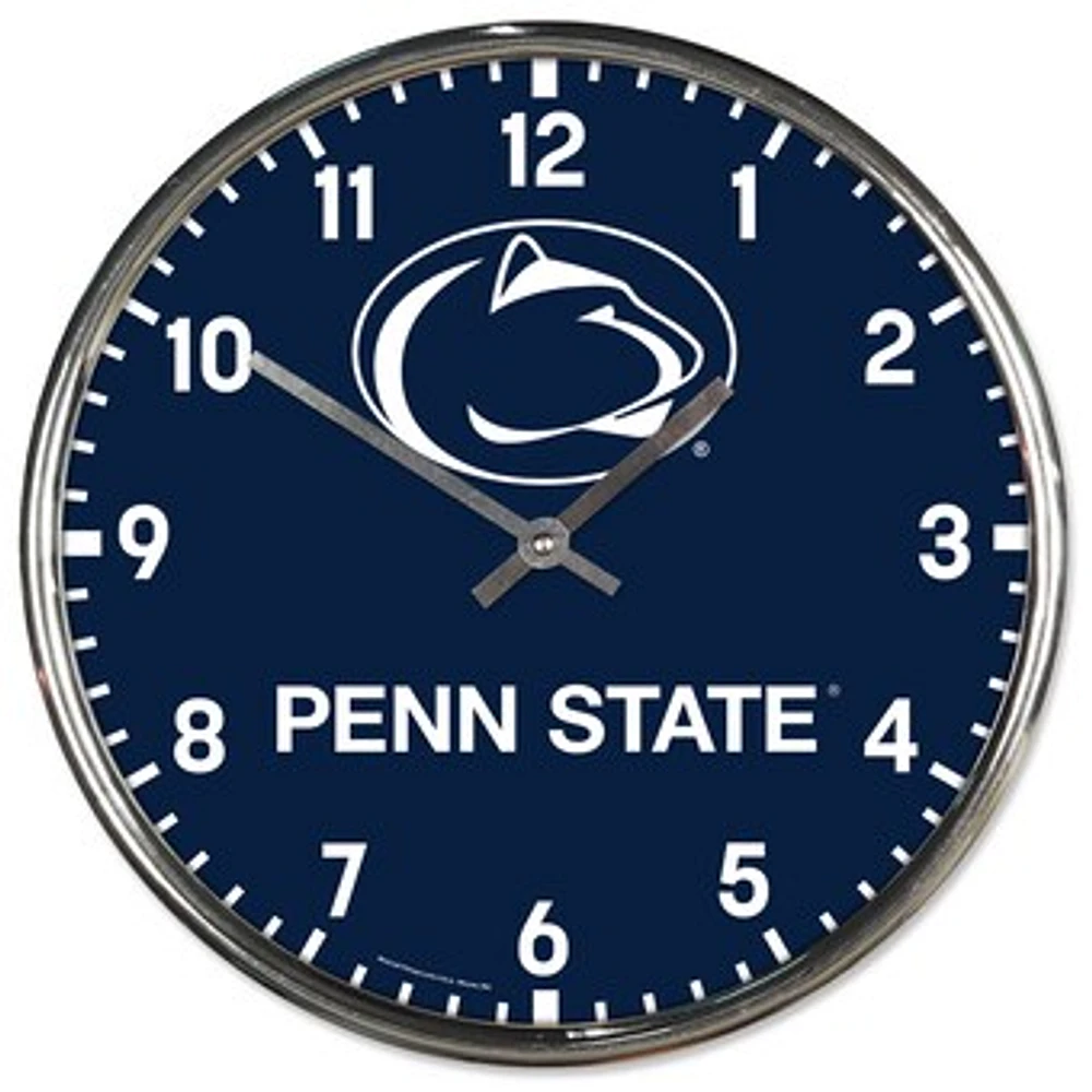 WinCraft Penn State Nittany Lions Chrome Wall Clock