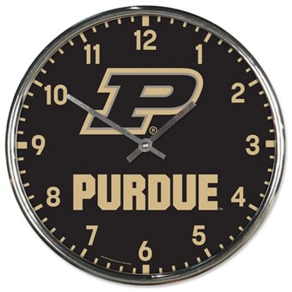 WinCraft Purdue Boilermakers Chrome Wall Clock