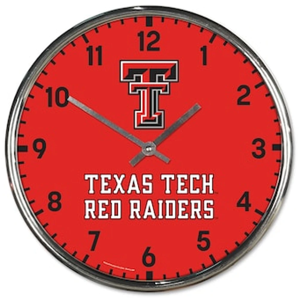 WinCraft Texas Tech Red Raiders Chrome Wall Clock