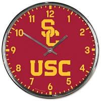 WinCraft USC Trojans Chrome Wall Clock