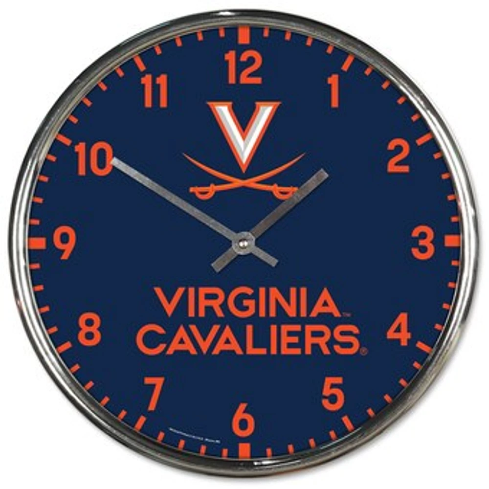 WinCraft Virginia Cavaliers Chrome Wall Clock