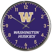 WinCraft Washington Huskies Chrome Wall Clock