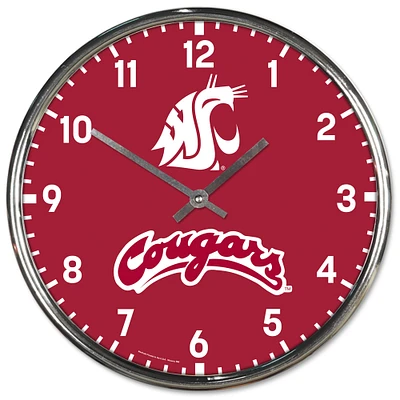 WinCraft Washington State Cougars Chrome Wall Clock