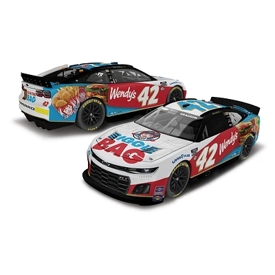 Action Racing Noah Gragson 2023 #42 Wendy's Biggie Bag 1:24 Elite Die-Cast Chevrolet Camaro