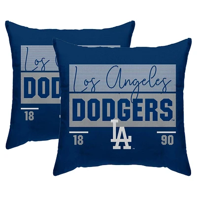 Pegasus Los Angeles Dodgers 18" x 18" Statement Script Duck Cloth Decor Pillow Covers