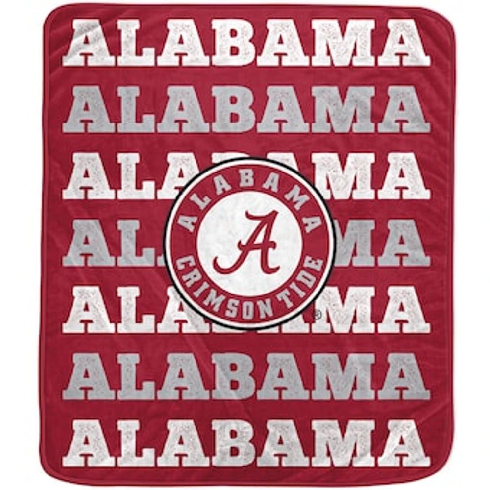 Pegasus Alabama Crimson Tide 60'' x 70'' Logo Wordmark Plush Blanket