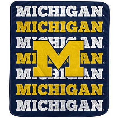 Pegasus Michigan Wolverines 60'' x 70'' Logo Wordmark Plush Blanket