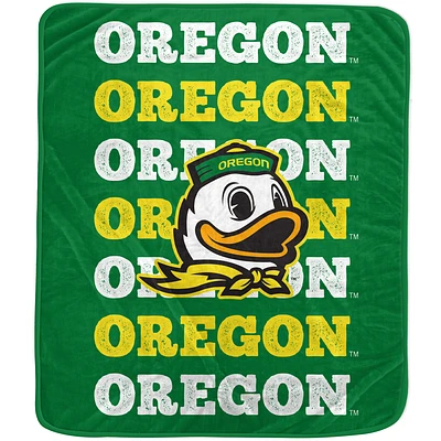 Pegasus Oregon Ducks 60'' x 70'' Logo Wordmark Plush Blanket