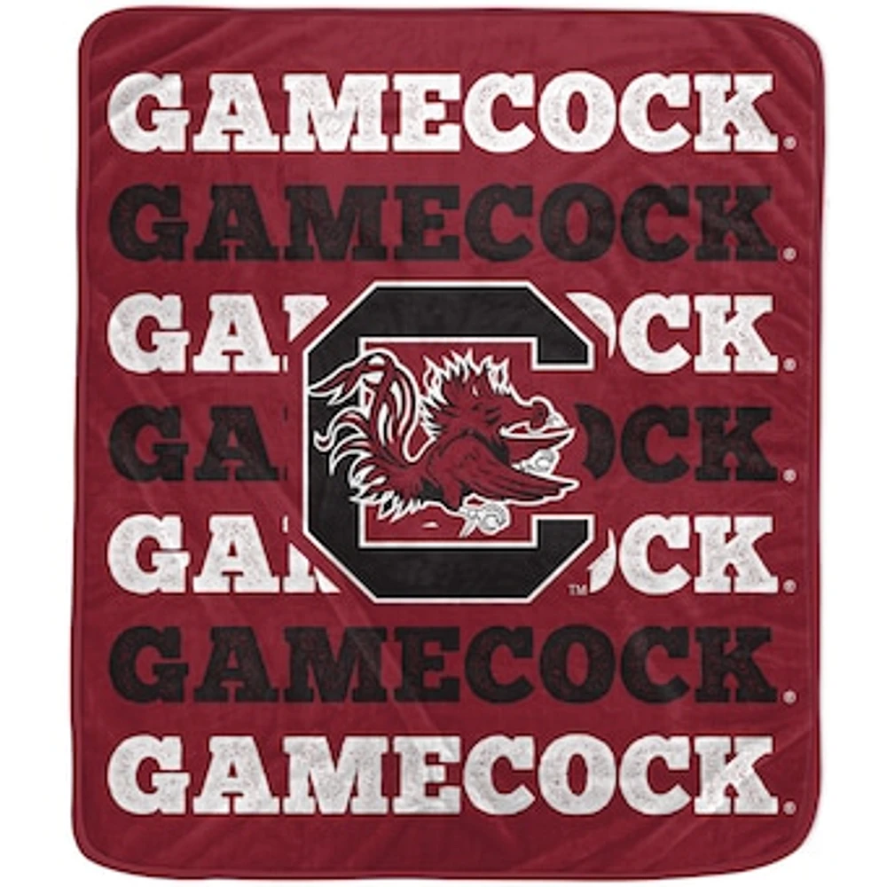 Pegasus South Carolina Gamecocks 60'' x 70'' Logo Wordmark Plush Blanket