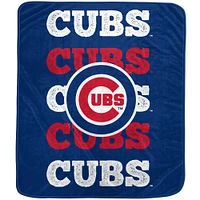 Pegasus Chicago Cubs 60'' x 70'' Logo Wordmark Plush Blanket