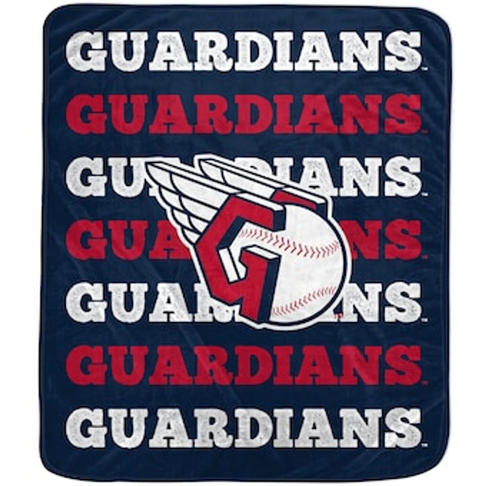 Pegasus Cleveland Guardians 60'' x 70'' Logo Wordmark Plush Blanket