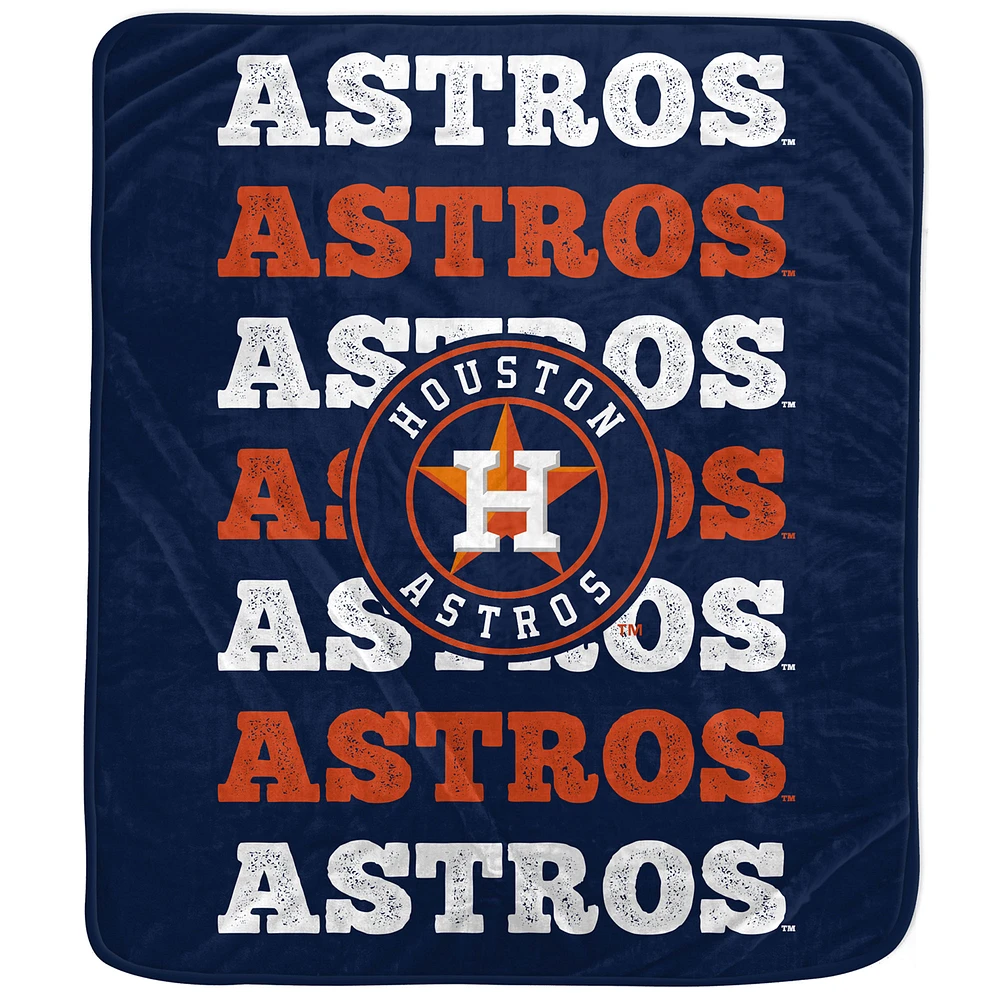 Pegasus Houston Astros 60'' x 70'' Logo Wordmark Plush Blanket