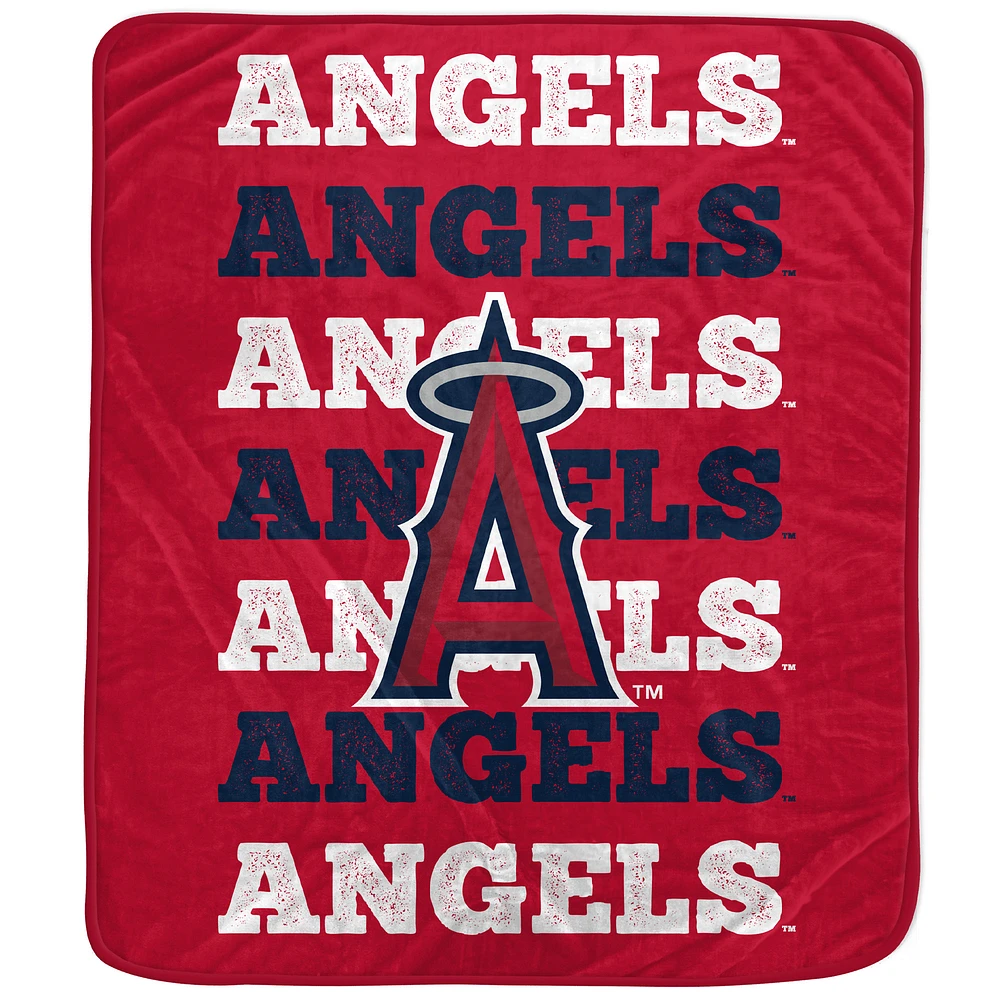 Pegasus Los Angeles Angels 60'' x 70'' Logo Wordmark Plush Blanket
