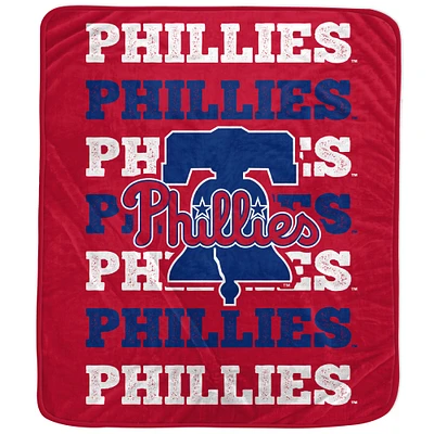 Pegasus Philadelphia Phillies 60'' x 70'' Logo Wordmark Plush Blanket