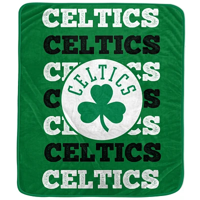 Pegasus Boston Celtics 60'' x 70'' Logo Wordmark Plush Blanket