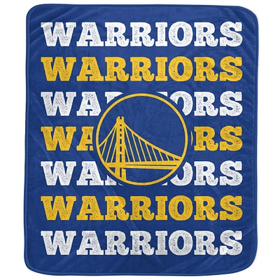 Pegasus Golden State Warriors 60'' x 70'' Logo Wordmark Plush Blanket