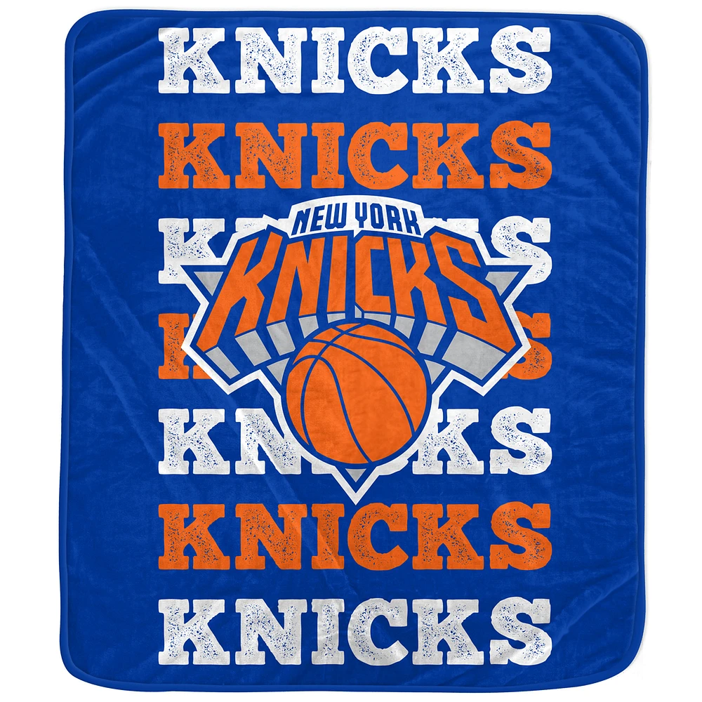 Pegasus New York Knicks 60'' x 70'' Logo Wordmark Plush Blanket