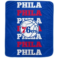 Pegasus Philadelphia 76ers 60'' x 70'' Logo Wordmark Plush Blanket