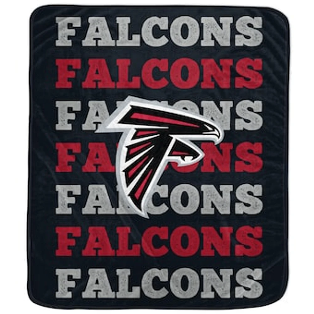 Pegasus Atlanta Falcons 60'' x 70'' Logo Wordmark Plush Blanket