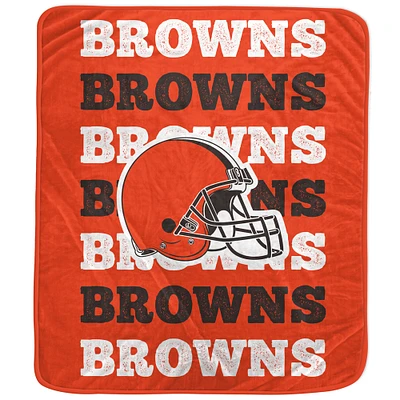 Pegasus Cleveland Browns 60'' x 70'' Logo Wordmark Plush Blanket