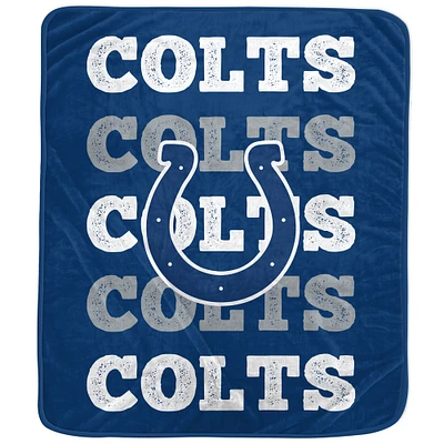 Pegasus Indianapolis Colts 60'' x 70'' Logo Wordmark Plush Blanket