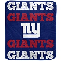 Pegasus New York Giants 60'' x 70'' Logo Wordmark Plush Blanket