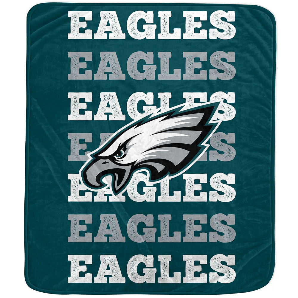 Pegasus Philadelphia Eagles 60'' x 70'' Logo Wordmark Plush Blanket