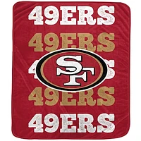 Pegasus San Francisco 49ers 60'' x 70'' Logo Wordmark Plush Blanket