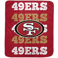 Pegasus San Francisco 49ers 60'' x 70'' Logo Wordmark Plush Blanket