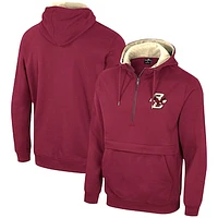 Men's Colosseum Maroon Boston College Eagles Team Half-Zip Pullover Hoodie