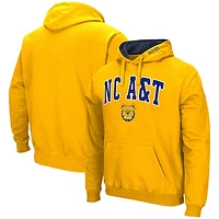 Men's Colosseum Gold North Carolina A&T Aggies Isle Pullover Hoodie