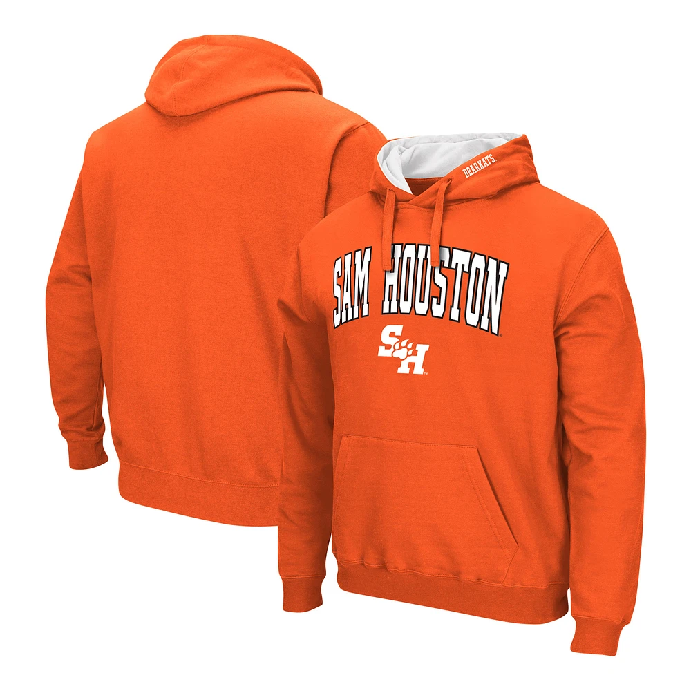 Men's Colosseum Orange Sam Houston State Bearkats Isle Pullover Hoodie