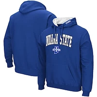 Men's Colosseum Royal Indiana State Sycamores Isle Pullover Hoodie