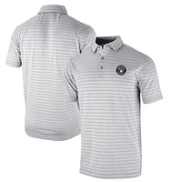 Men's Columbia  Gray Milwaukee Brewers Omni-Wick Post Round Polo