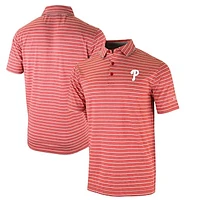 Men's Columbia  Red Philadelphia Phillies Omni-Wick Post Round Polo