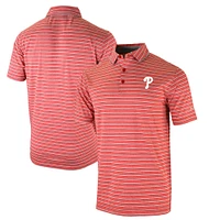 Men's Columbia  Red Philadelphia Phillies Omni-Wick Post Round Polo